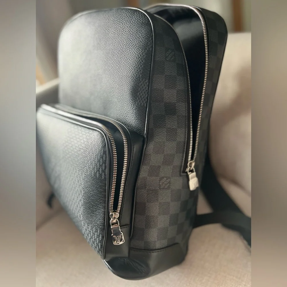 Louis Vuitton Black Damier Graphite Canvas Backpack